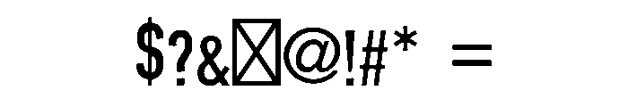 Old West Spaghetti Regular Font OTHER CHARS