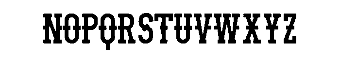 Old West Spaghetti Regular Font UPPERCASE