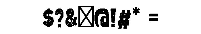 Old West Stripes Font OTHER CHARS