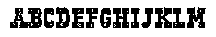 Old West Stripes Font UPPERCASE
