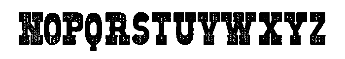 Old West Stripes Font UPPERCASE