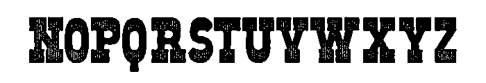 Old West Stripes Font LOWERCASE