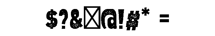 Old West Vintage Font OTHER CHARS
