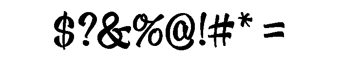 Oldskool Script Regular Font OTHER CHARS