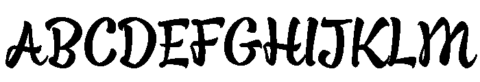 Oldskool Script Regular Font UPPERCASE
