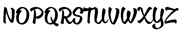Oldskool Script Regular Font UPPERCASE