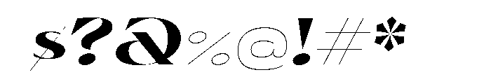 Olivette Bold Italic Font OTHER CHARS