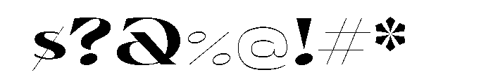 Olivette Bold Font OTHER CHARS