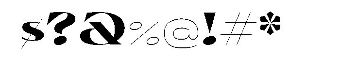 Olivette Extra Bold Font OTHER CHARS