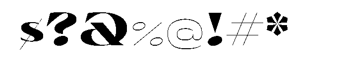 Olivette Heavy Font OTHER CHARS