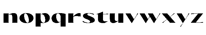 Olivette Heavy Font LOWERCASE