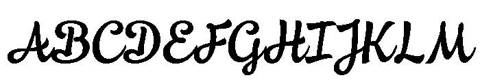 Ollie Regular Font UPPERCASE