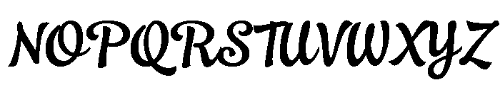 Ollie Regular Font UPPERCASE