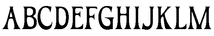 Omega Display Regular Font UPPERCASE
