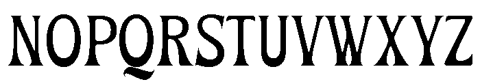 Omega Display Regular Font UPPERCASE