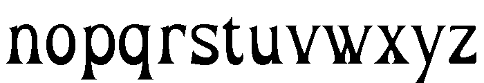 Omega Display Regular Font LOWERCASE