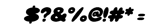 Omply Oblique Font OTHER CHARS