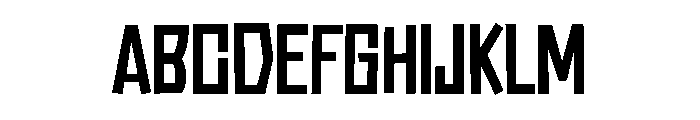 Omtre Block Font UPPERCASE