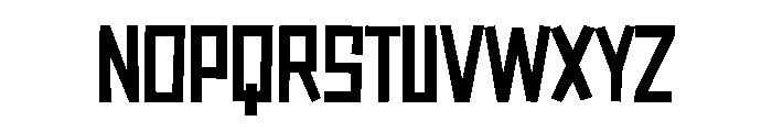 Omtre Block Font UPPERCASE