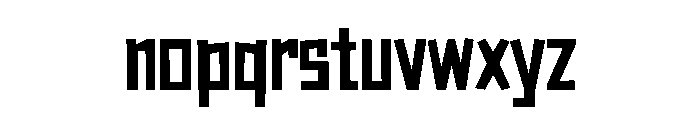 Omtre Block Font LOWERCASE