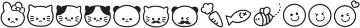 Omekashi_Emoji otf (400) Font UPPERCASE
