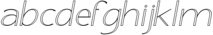 Omerta Stripes Italic Regular otf (400) Font LOWERCASE