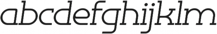 Omni Serif Light Slanted otf (300) Font LOWERCASE