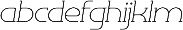 Omni Serif Thin Slanted otf (100) Font LOWERCASE