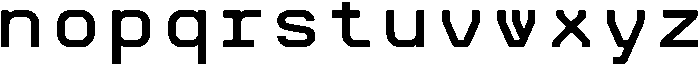 Omnigenus-Bold otf (700) Font LOWERCASE