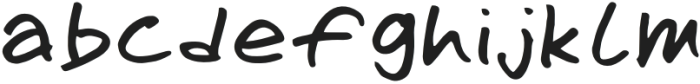 Omoshiroi Regular otf (400) Font LOWERCASE