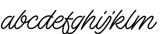 Omnipop Script Font LOWERCASE