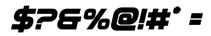 Omega Flight Bold Italic Font OTHER CHARS
