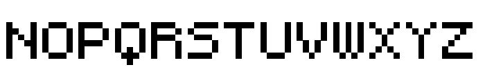 Omega Pixel Biform Regular Font UPPERCASE