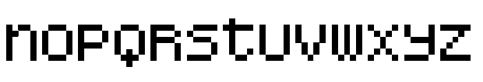 Omega Pixel Biform Regular Font LOWERCASE