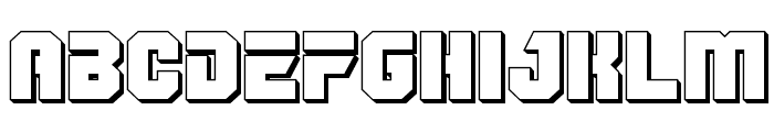 OmegaForce 3D Regular Font LOWERCASE