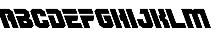 OmegaForce Leftalic Font LOWERCASE