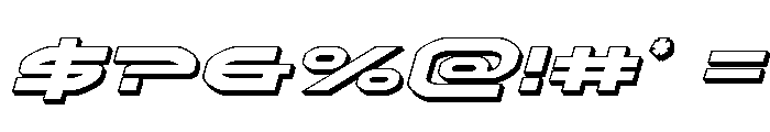 Omni Boy 3D Italic Font OTHER CHARS