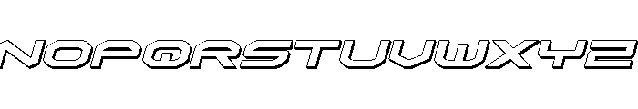 Omni Boy 3D Italic Font UPPERCASE