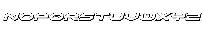 Omni Boy 3D Italic Font LOWERCASE