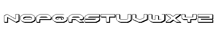 Omni Boy 3D Font LOWERCASE