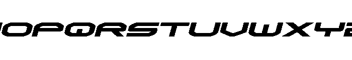 Omni Boy Expanded Italic Font UPPERCASE