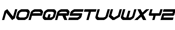 Omni Boy Extra-Condensed Ital Font UPPERCASE