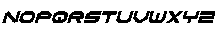 Omni Boy Extra-Condensed Ital Font LOWERCASE