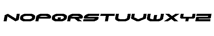 Omni Boy Semi-Italic Font LOWERCASE