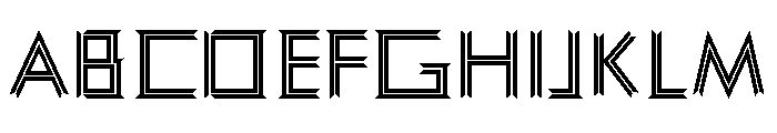 ombak inten Regular Font UPPERCASE