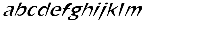 Omaha Thin Italic Font LOWERCASE