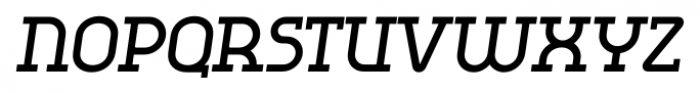 Omni Serif Bold Slanted Font UPPERCASE