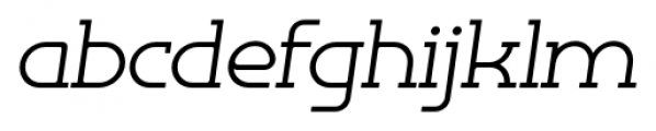 Omni Serif Light Slanted Font LOWERCASE