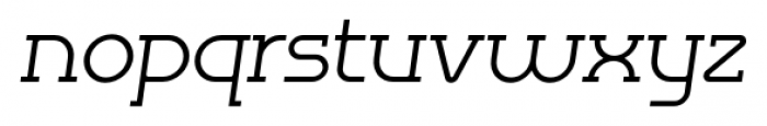 Omni Serif Light Slanted Font LOWERCASE