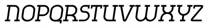 Omni Serif Medium Slanted Font UPPERCASE